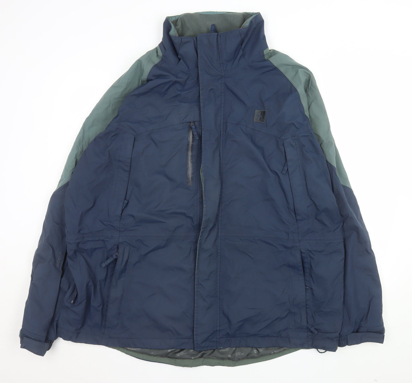 Mountain Warehouse Men's Blue 2XL 3-in-1 Waterproof Hiking Jacket