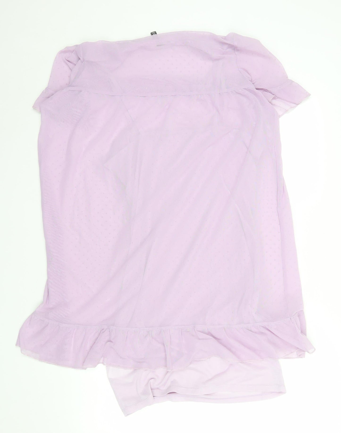 H&M Divided Women’s Purple Short Ruffle Shift Dress M