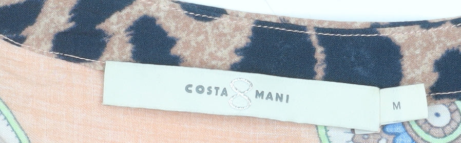 Costa Mani Womens Multicoloured M Viscose Shift Dress