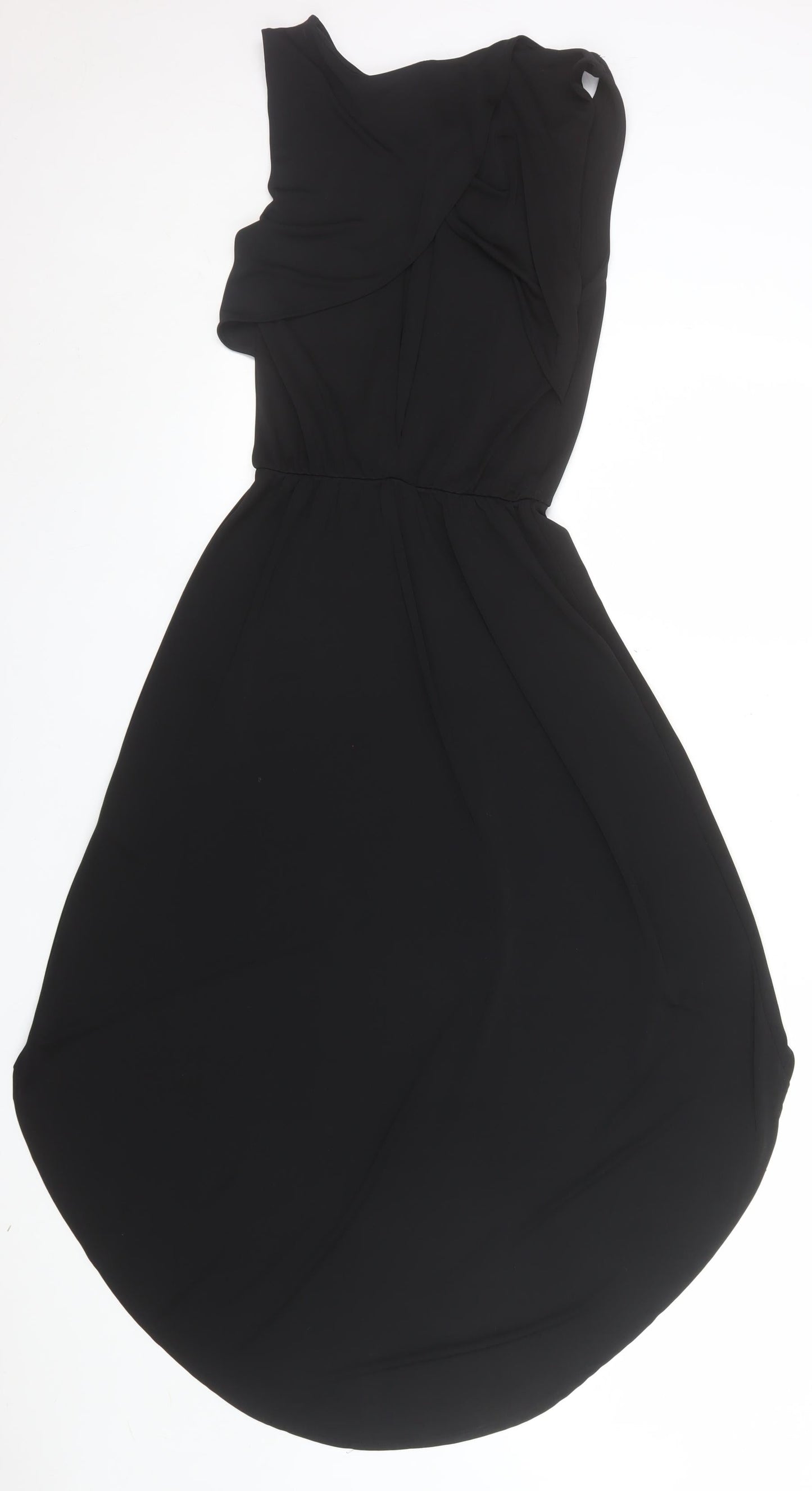 Zara Trafaluc Women's Black Hi-Low Fit & Flare Sleeveless Dress Size S