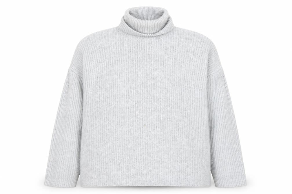 Friends Like These Women's Grey Roll Neck Knit Jumper M