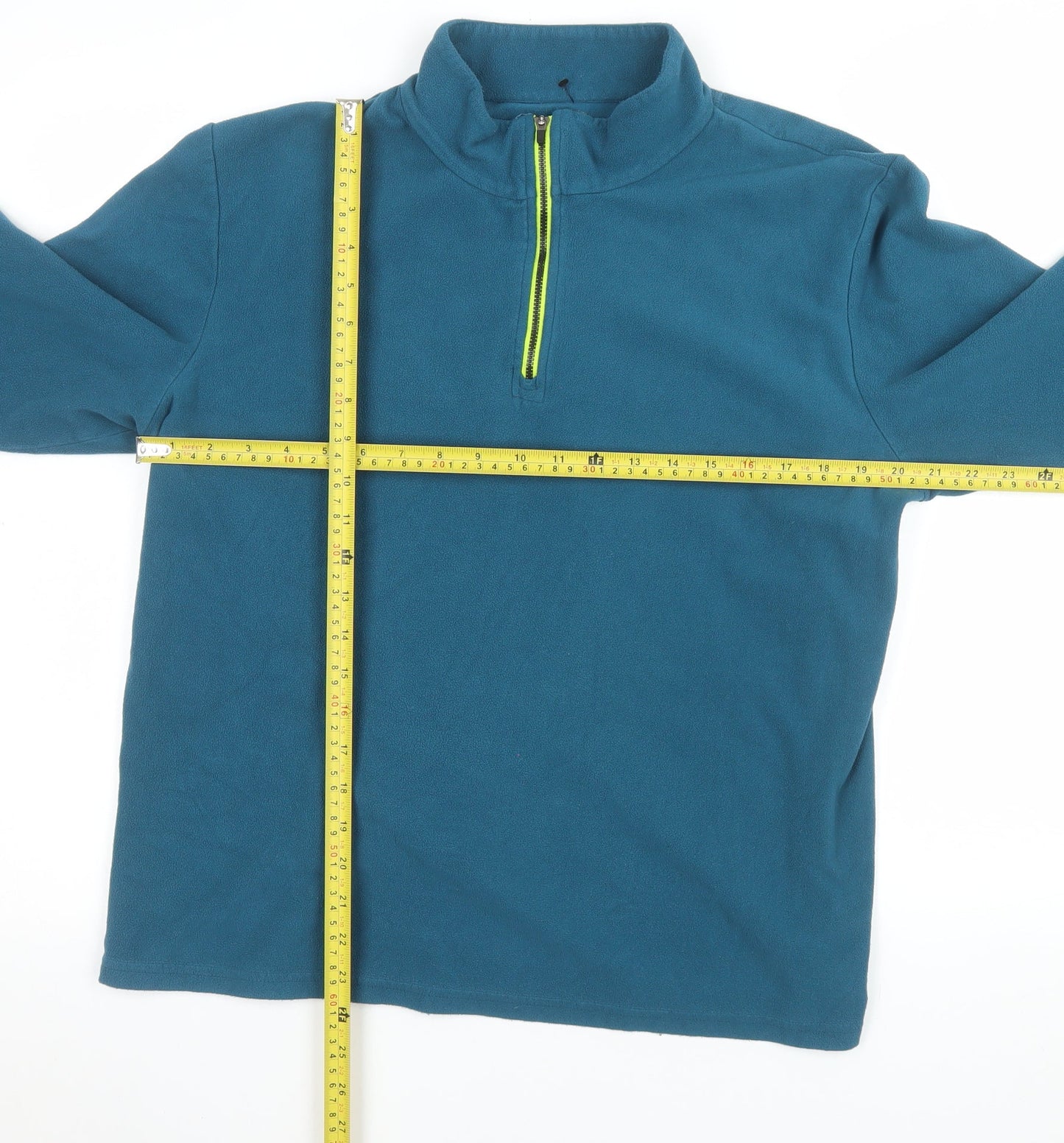 Crane Men's Blue Fleece 1/2 Zip Pullover Sweatshirt Large