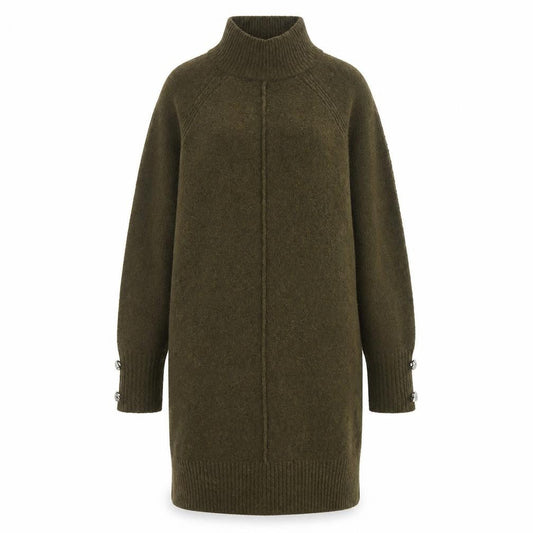 River Island Women’s Green XS Knit Long Sleeve Jumper Dress