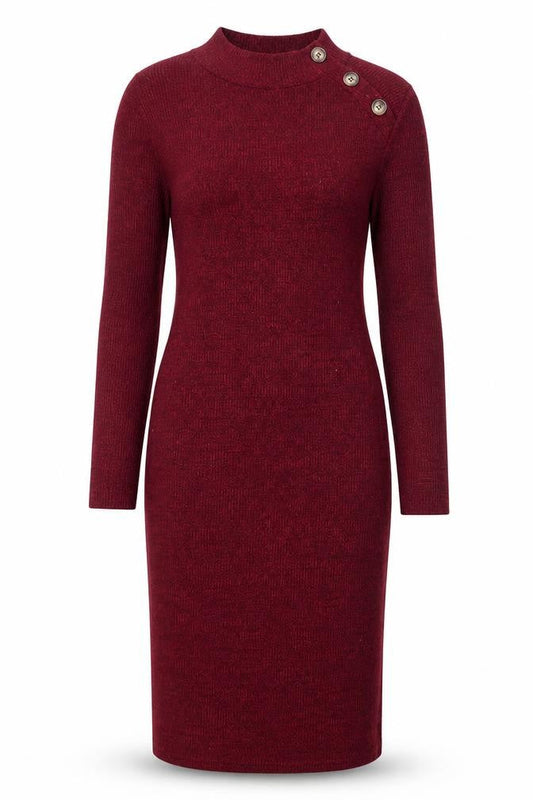 Brave Soul Women Red Bodycon Knit Knee Length Dress Size S