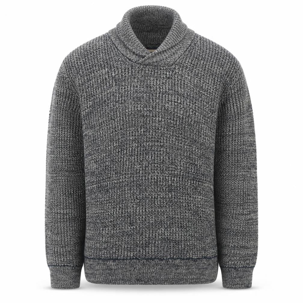 Mantaray Men's Grey Roll Neck Chunky Knit Cotton Jumper Medium