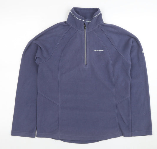 Craghoppers Women's Blue Fleece Half Zip Pullover Size 10