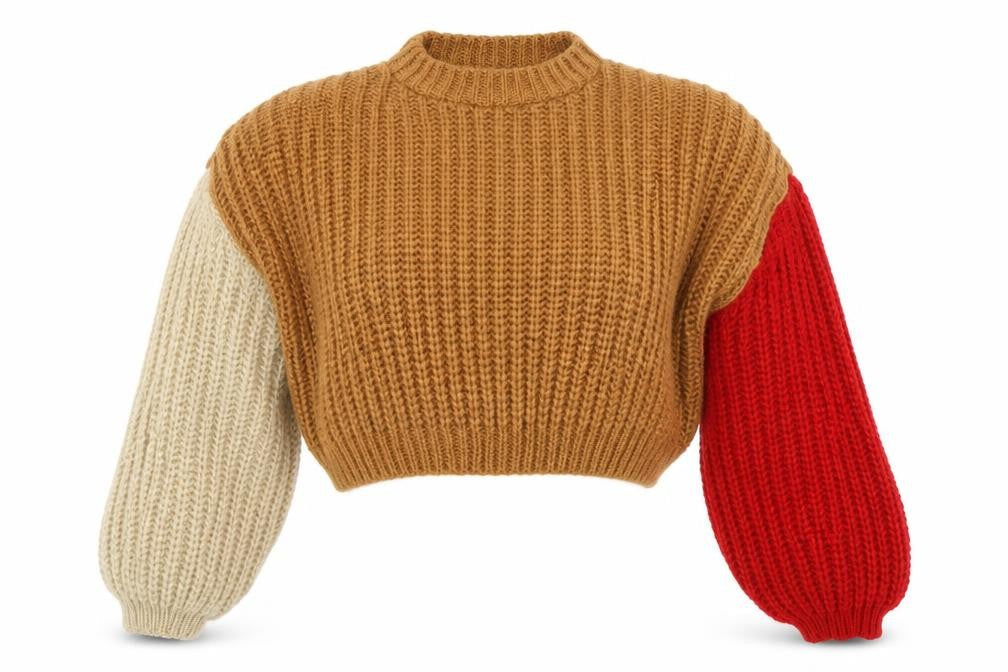 Stradivarius Women’s Multicoloured Chunky Knit Pullover Jumper Size 8