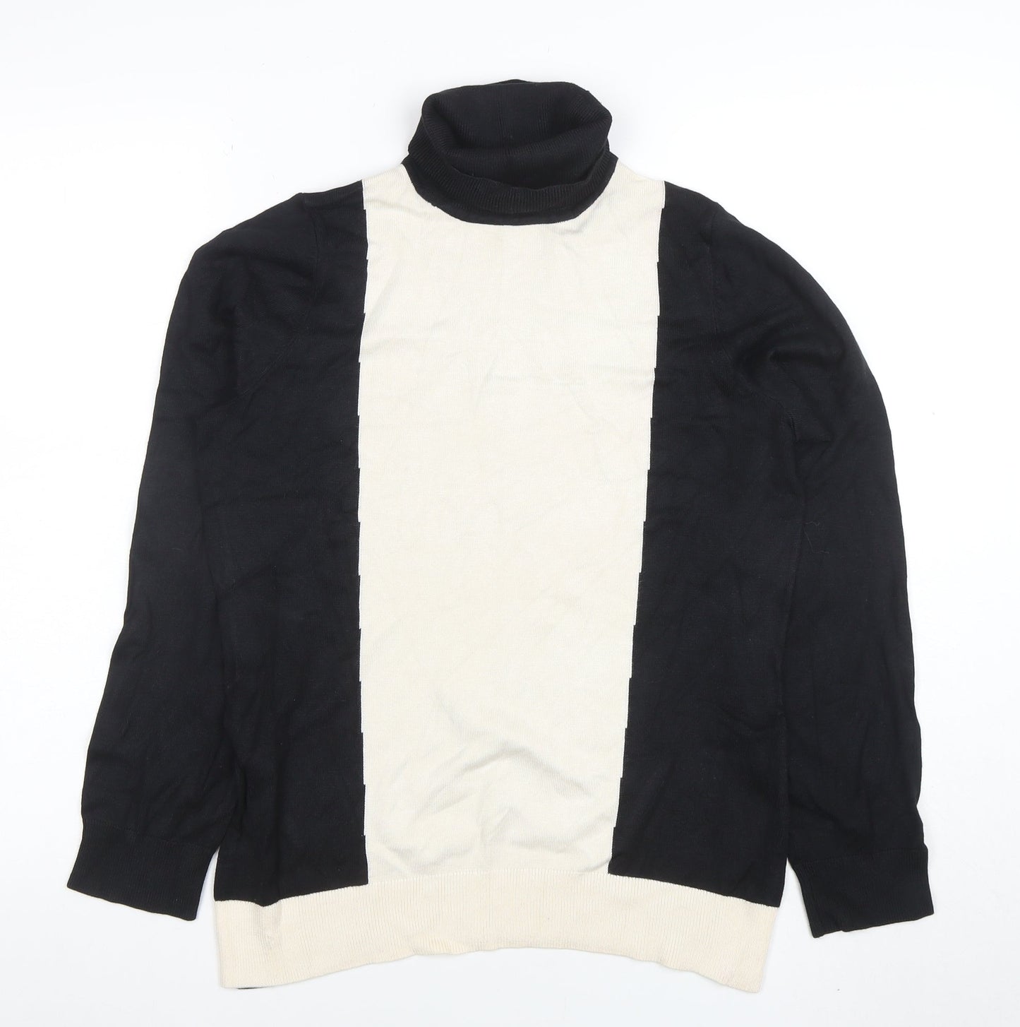 John Lewis Women Black Roll Neck Jumper Size 14