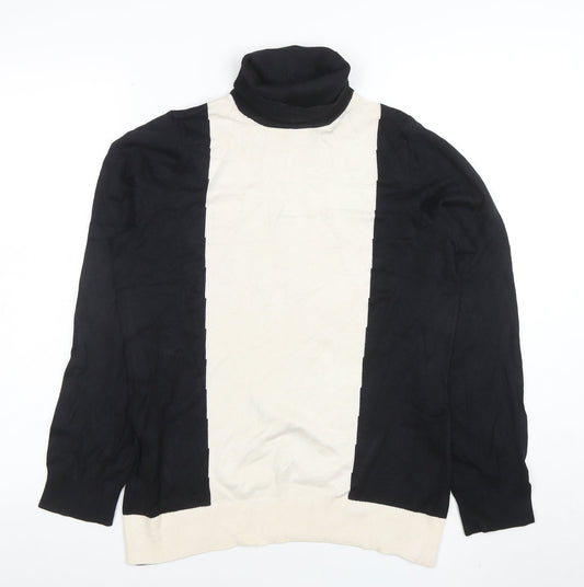 John Lewis Women Black Roll Neck Jumper Size 14