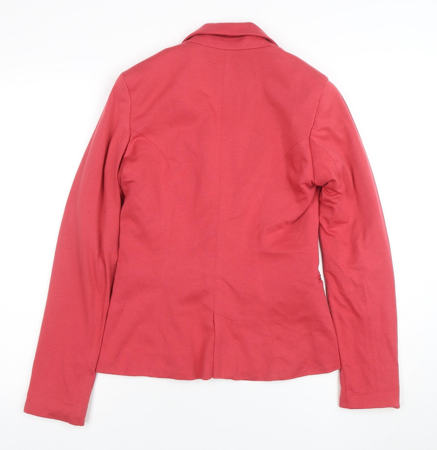Bershka Women's Pink Regular Fit One-Button Blazer Size S