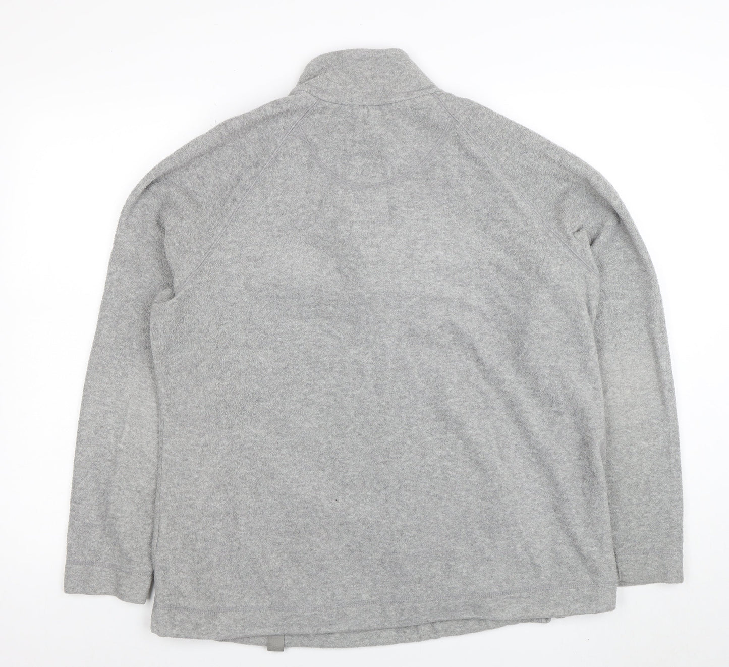 Marks and Spencer Women Grey Size 20 1/2 Zip Fleece Jacket