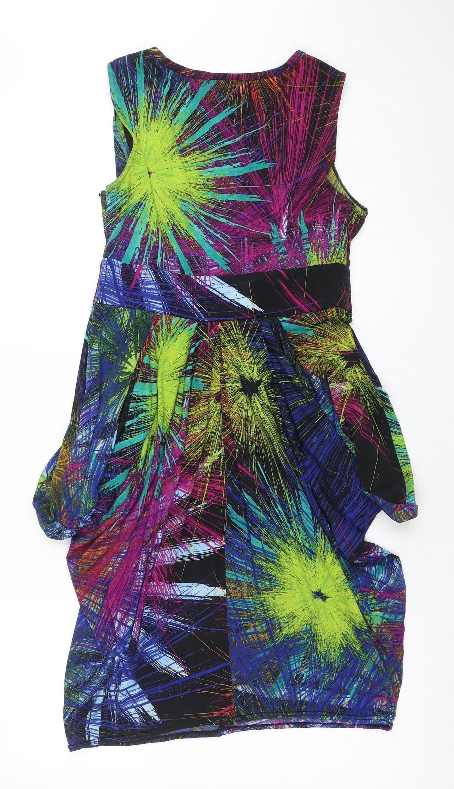 Butterfly by MW Womens Multicoloured Size 10 Sheath Party Dress