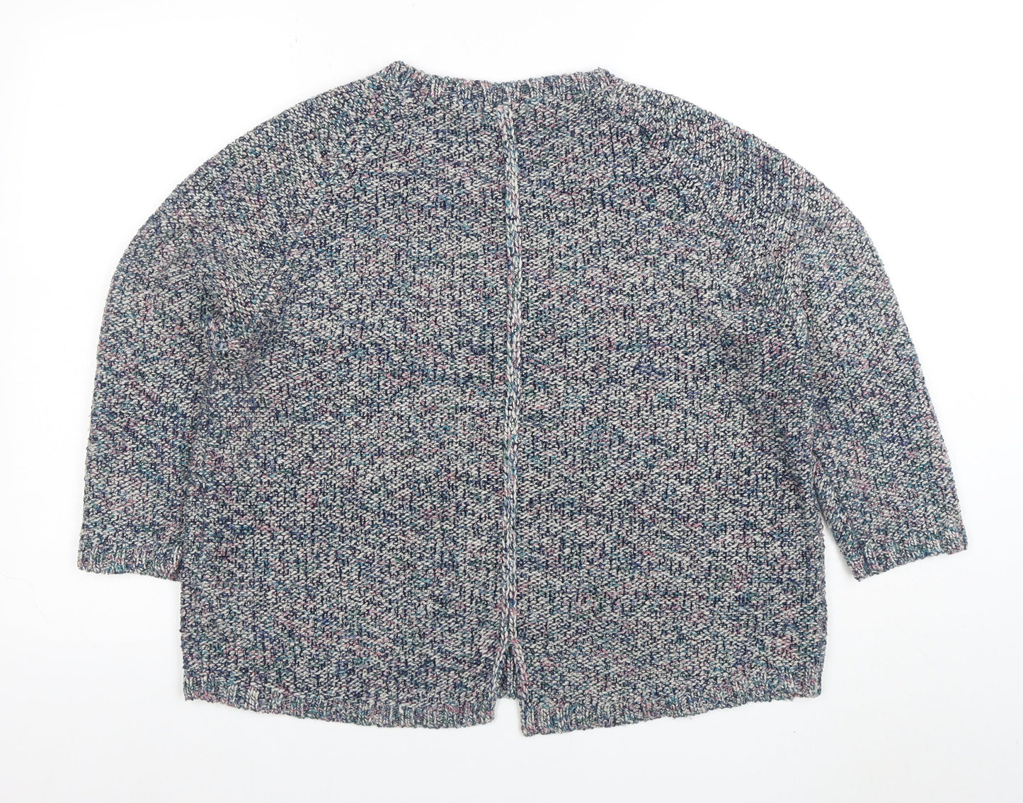 Marks and Spencer Women’s Multicoloured Size 18 Chunky Knit Cardigan