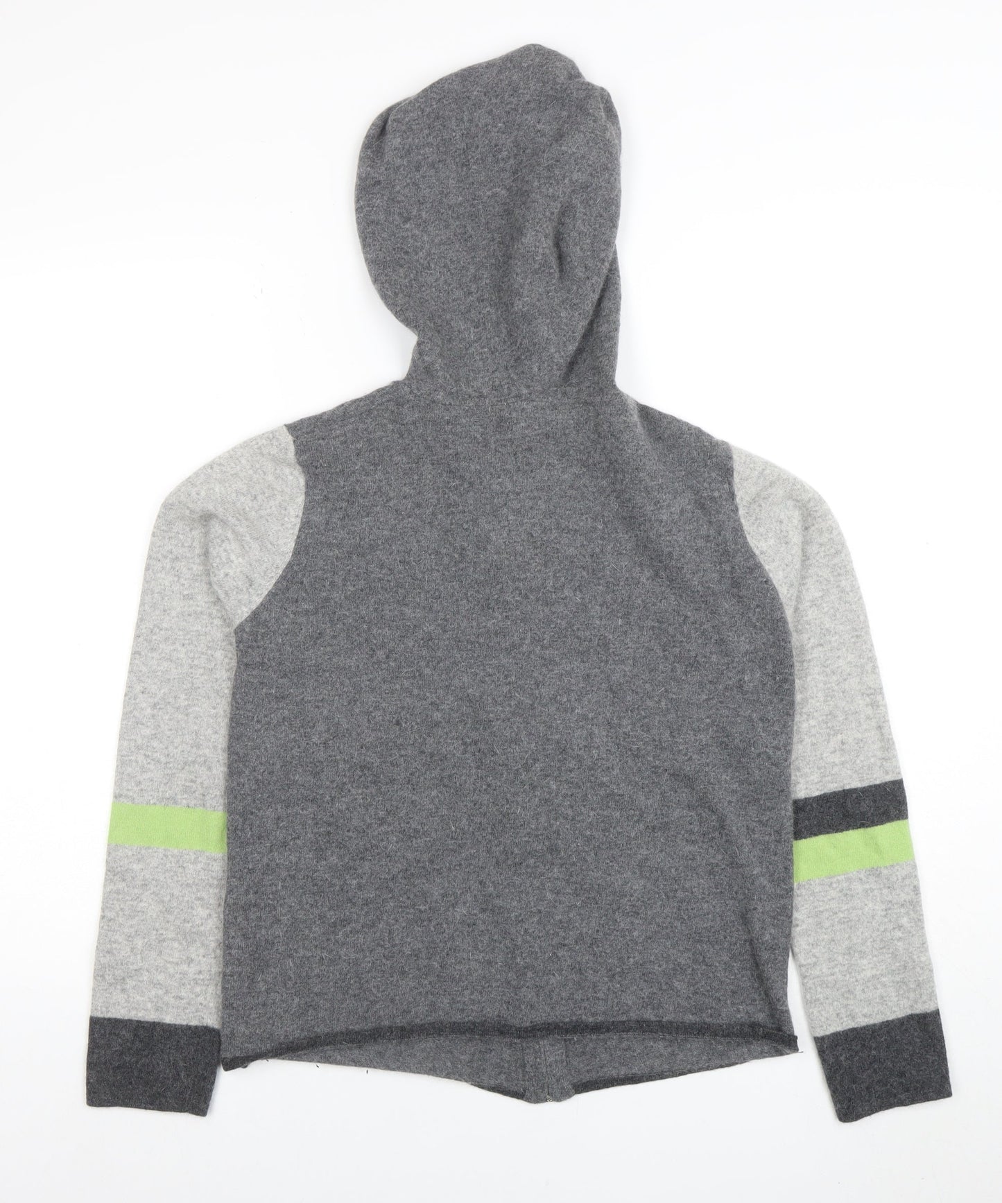 American Apparel & More Grey Wool Full Zip Hooded Women's M Jumper