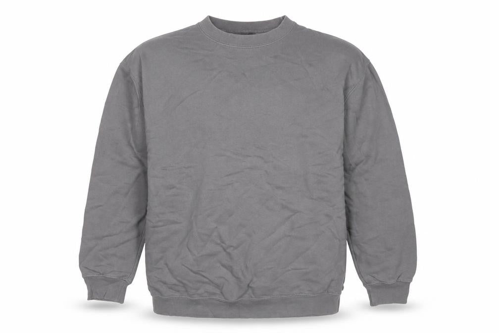 Hawkshead Men's Grey XL Crew Neck Cotton Pullover Sweatshirt