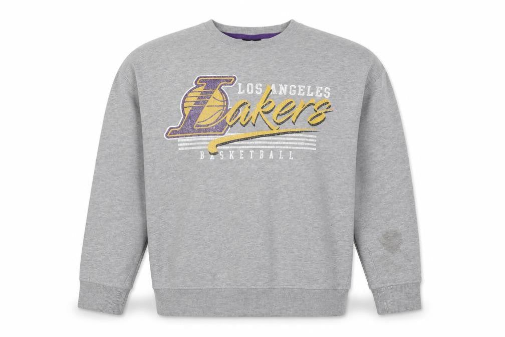 UNK NBA Los Angeles Lakers Men's Grey Pullover Sweatshirt XS