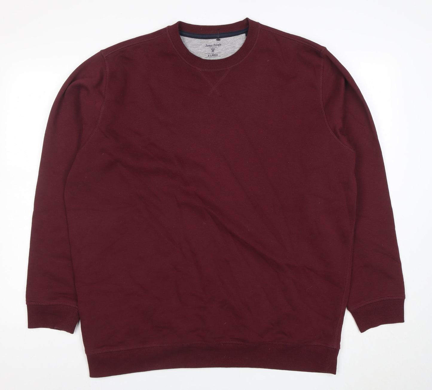 James Pringle Men's Red XL Pullover Crew Neck Sweatshirt