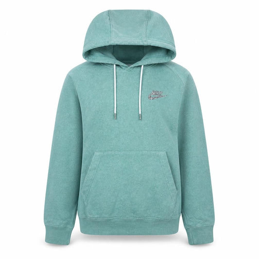 Nike Womens Green Pullover Hoodie Small Hooded Sweatshirt