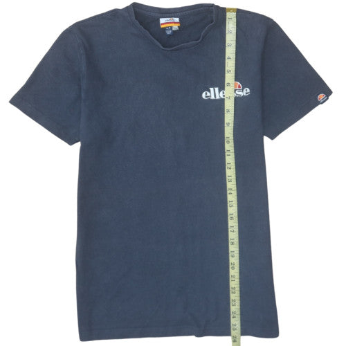 Ellesse Men’s Blue Cotton Short Sleeve Crew Neck Logo T-Shirt Size S