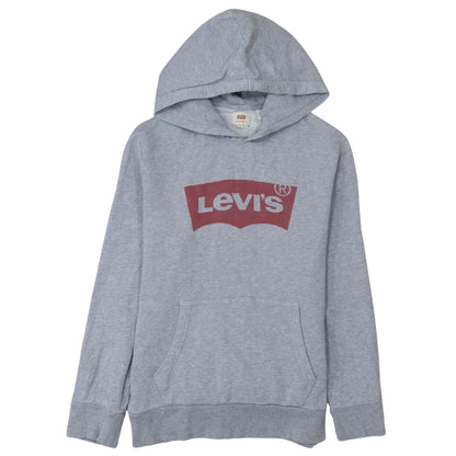 Levi's Men's Grey Logo Pullover Hoodie Size M Regular Fit
