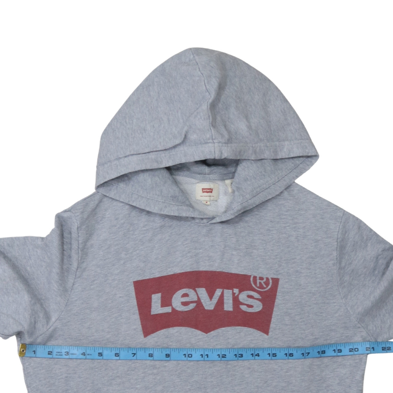 Levi's Men's Grey Logo Pullover Hoodie Size M Regular Fit