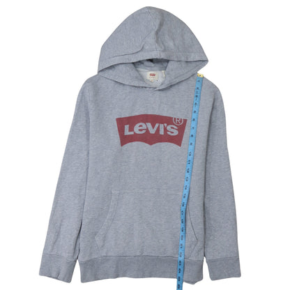 Levi's Men's Grey Logo Pullover Hoodie Size M Regular Fit