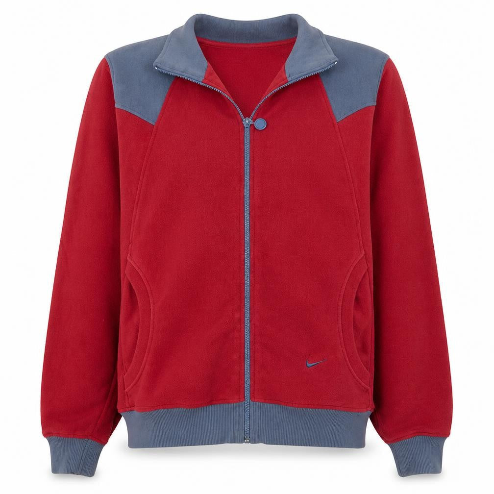Nike Mens Red Full Zip Sweatshirt Jacket Size M Sportswear