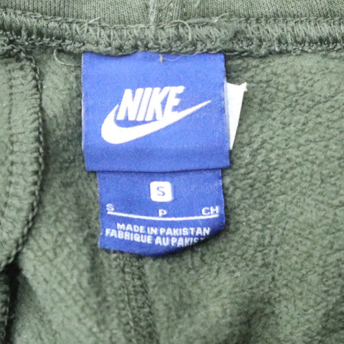 Nike Women's Green Fleece Joggers S Regular Fit Comfortable Sportswear
