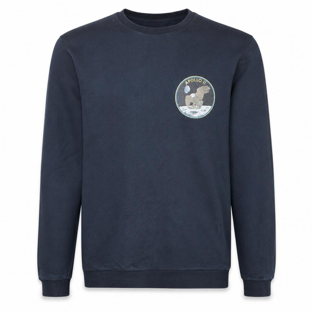 ASOS Men’s Blue Apollo 11 Crew Neck Cotton Sweatshirt Size M