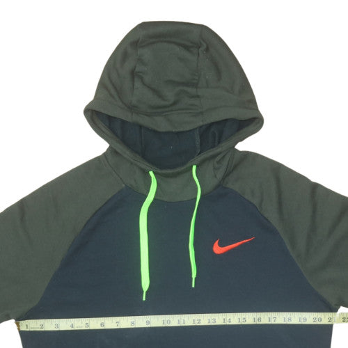 Nike Men's Green Pullover Hoodie L Sportswear Dri-FIT Sweatshirt
