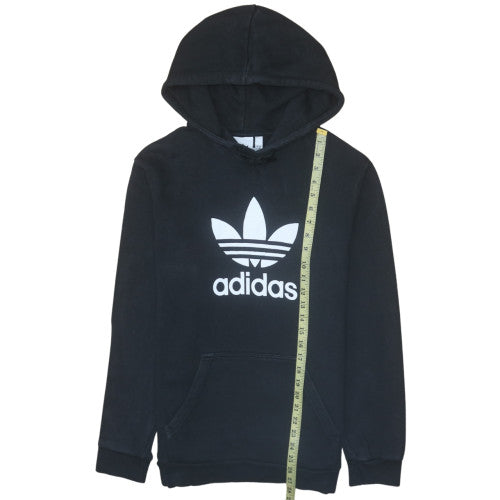 Adidas Men's Black Pullover Hoodie Medium Graphic Fleece Sweatshirt