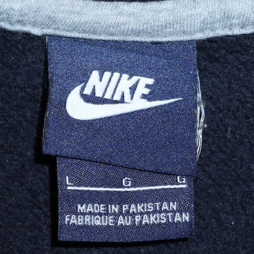 Nike Men's Blue Full Zip Hoodie Size L Sports Fleece