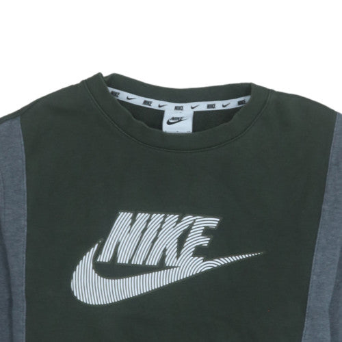 Nike Men's Green Crew Neck Pullover Sweatshirt Size S