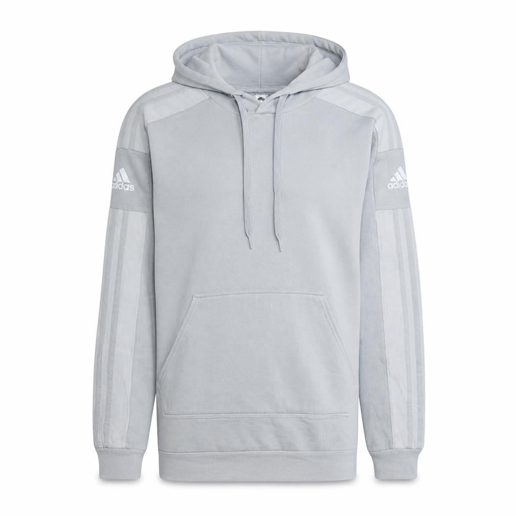 Adidas Men’s Grey Pullover Hoodie Fleece Lined Size M