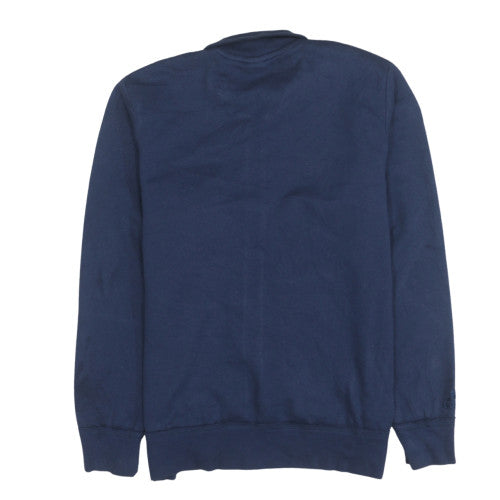 Adidas Mens Blue Full Zip Sweatshirt L Regular Fleece 1919 Logo