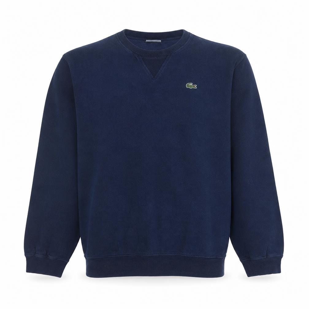 Lacoste Men’s Blue Crew Neck Cotton Knit Sweatshirt L Regular