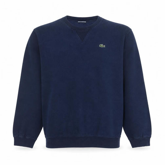 Lacoste Men’s Blue Crew Neck Cotton Knit Sweatshirt L Regular
