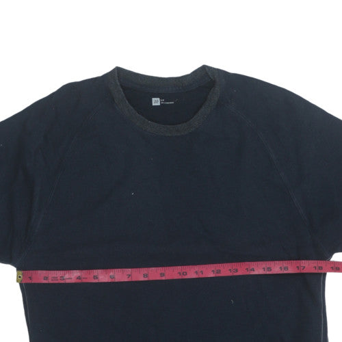 GAP Men Blue Pullover Sweatshirt Size S Crew Neck Long Sleeve