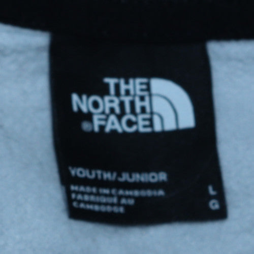 The North Face Boys Grey Crew Neck Sweatshirt Size L Youth Fleece
