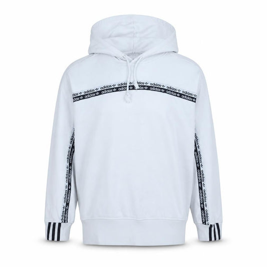 Adidas Womens White Hoodie Size 10 Pullover Long Sleeve Trefoil Logo