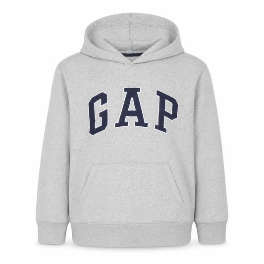 Gap Girls Grey Pullover Hoodie 2XL Fleece Logo Long Sleeve Sweatshirt