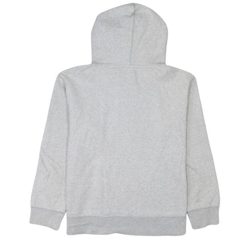 GAP Girls Grey Pullover Hoodie 2XL Fleece Logo Long Sleeve Sweatshirt