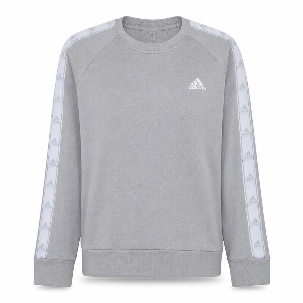Adidas Women Grey Crew Neck Long Sleeve Sweatshirt Size 12-14