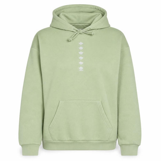 Adidas Womens Green XS Pullover Hoodie with Logo Print