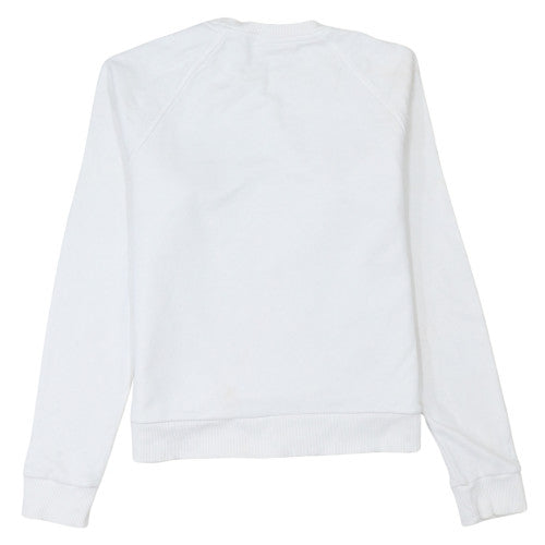 Reebok Classic Women's White Crew Neck Pullover Sweatshirt Size M