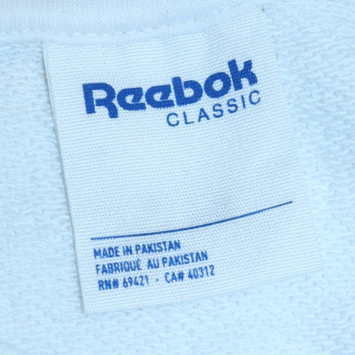 Reebok Classic Women's White Crew Neck Pullover Sweatshirt Size M