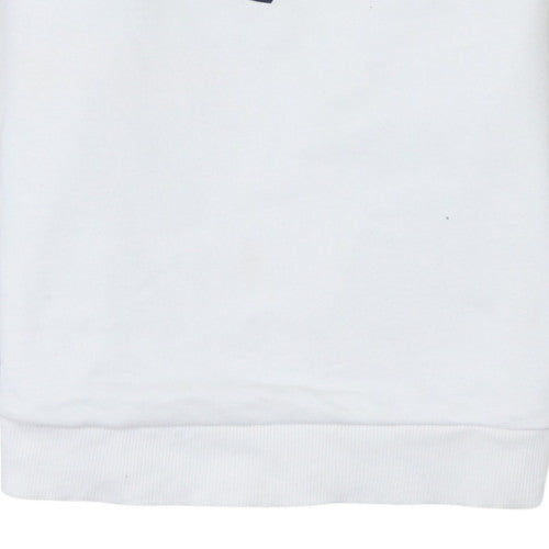 Reebok Classic Women's White Crew Neck Pullover Sweatshirt Size M