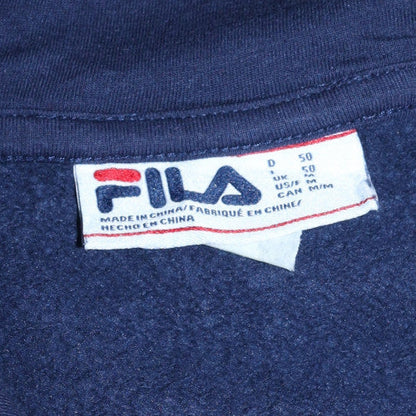 Additional view of Fila Men's Blue Pullover Hoodie M Logo Fleece Sweatshirt