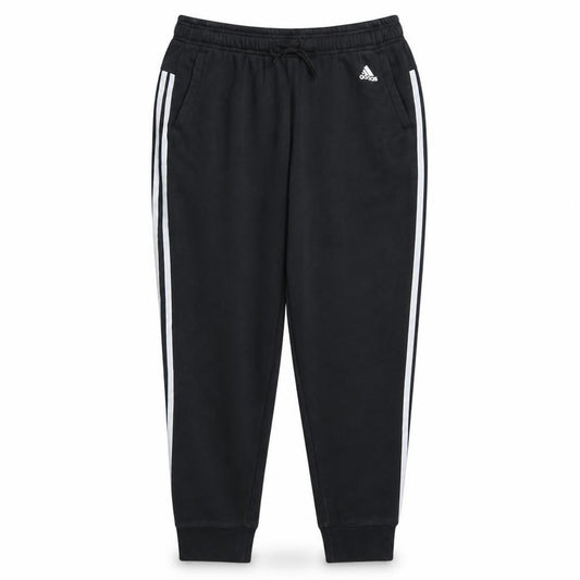 Adidas Women’s Black XL Jogger Sweatpants with White Stripes
