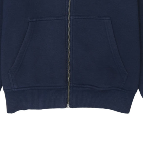 New Era Men's Blue Full Zip Hoodie with Logo M